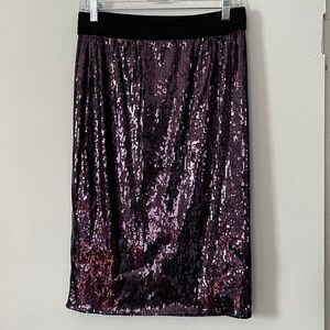 Bold Elements Sequins Midi Pencil Skirt Women's
Size Medium
